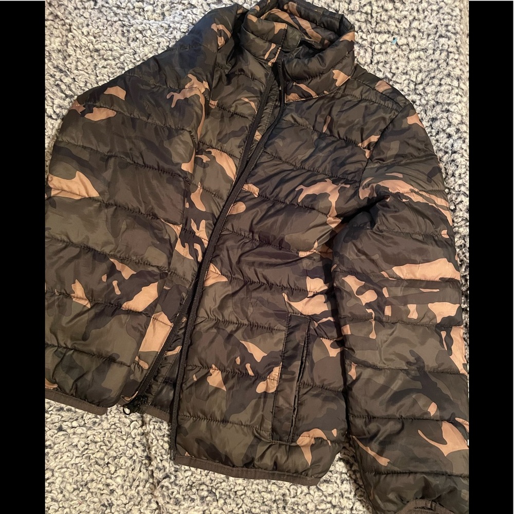 Army puffer jacket kids youth